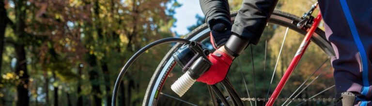 como encher pneus de bicicleta