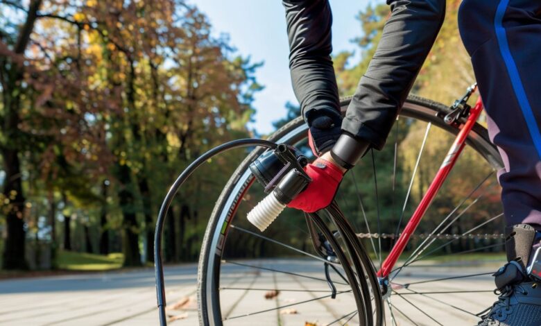 como encher pneus de bicicleta