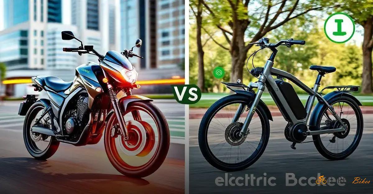 Diferença entre bicicleta motorizada e elétrica