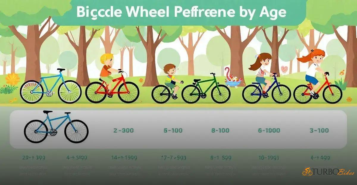 Tabela de Referência de Aro de Bicicleta por Idade