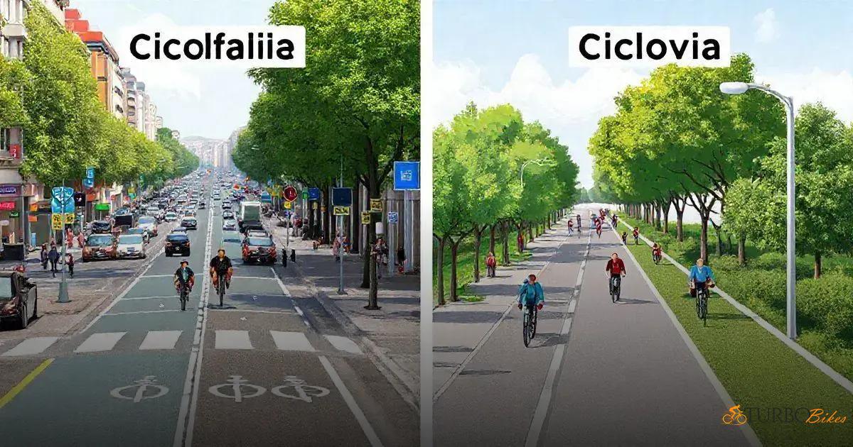 Qual é a diferença entre ciclovia e ciclofaixa?