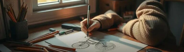 Como Desenhar uma Bicicleta: Tutorial Fácil para Crianças e Adultos