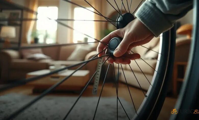 Como medir o aro da bicicleta em casa