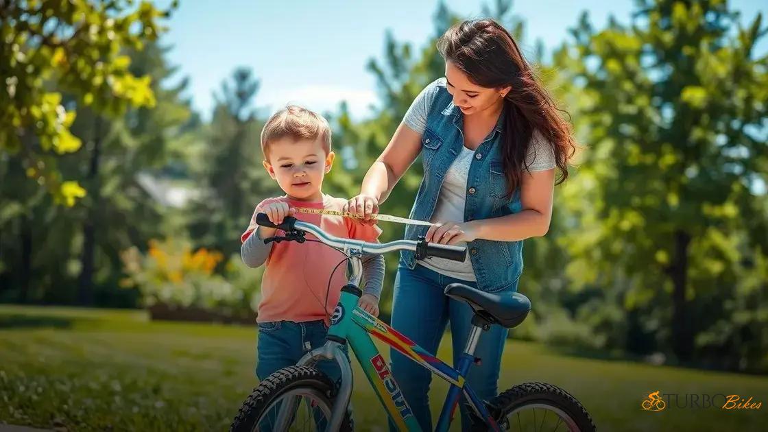 Dicas para medir a criança e escolher o aro ideal