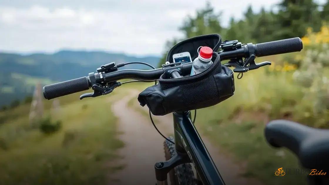  Bolsa de guidão: pontos fortes, desvantagens e tipos disponíveis