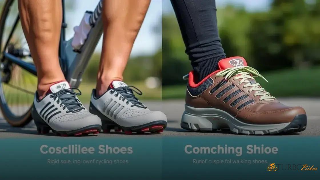  Calçados adequados para pedalar e caminhar