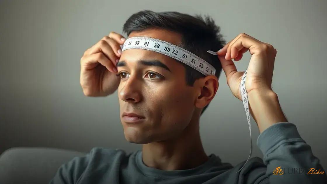  Como medir corretamente a circunferência da cabeça