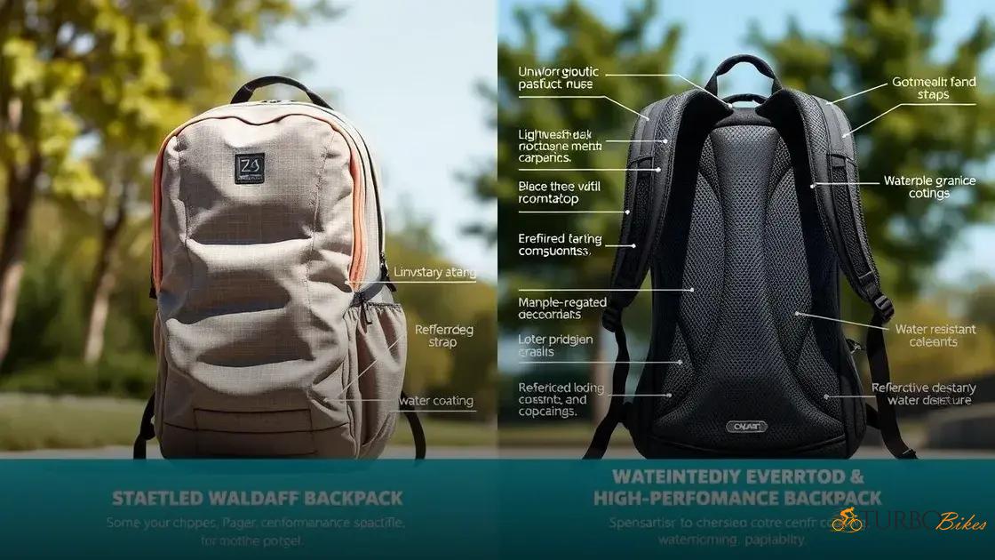  Comparativo prático entre mochilas comuns e de ciclismo