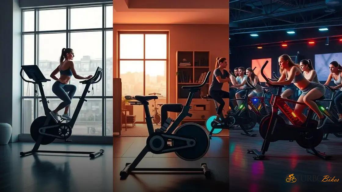  Diferenças entre a bicicleta vertical, horizontal e spinning