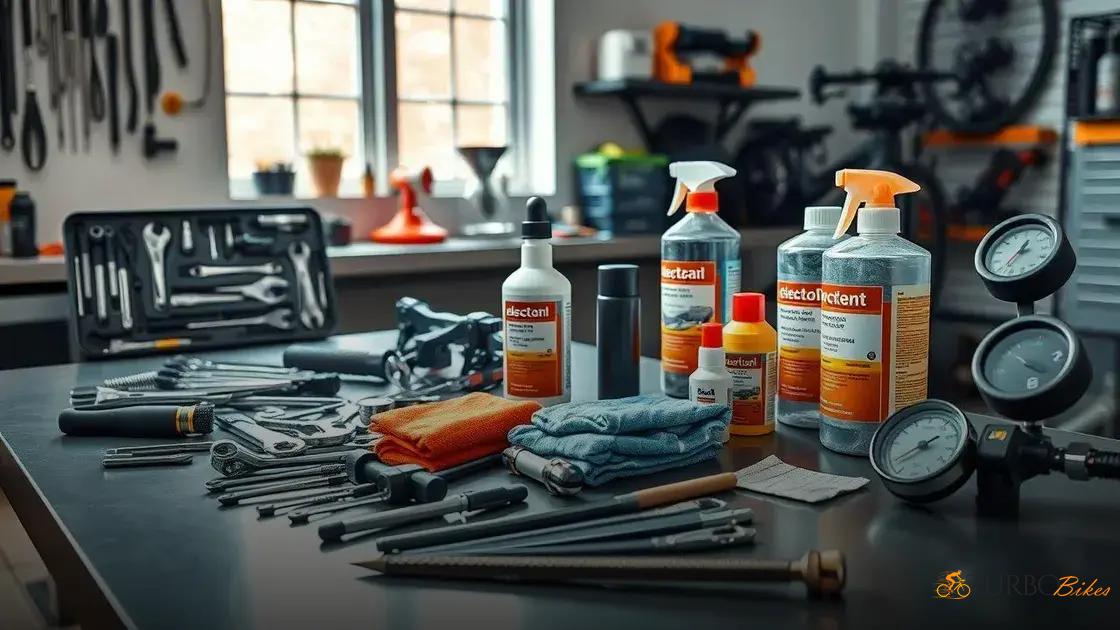  Ferramentas e produtos recomendados para manutenção de e-bikes