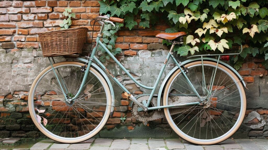 bicicleta retrô feminina com cestinha