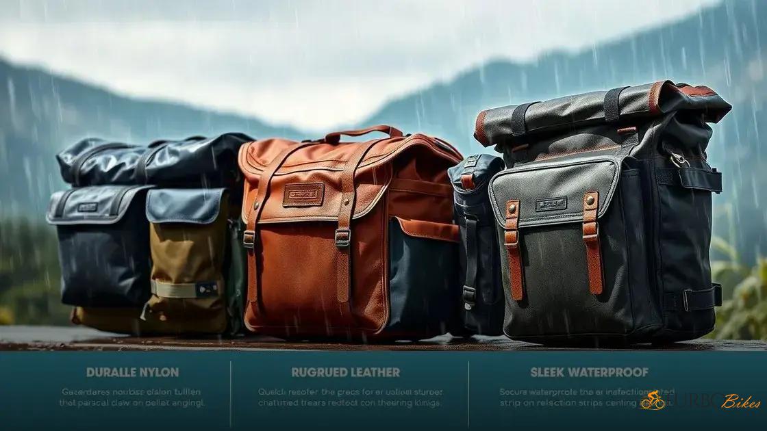  Materiais e resistência à água: como proteger seus pertences