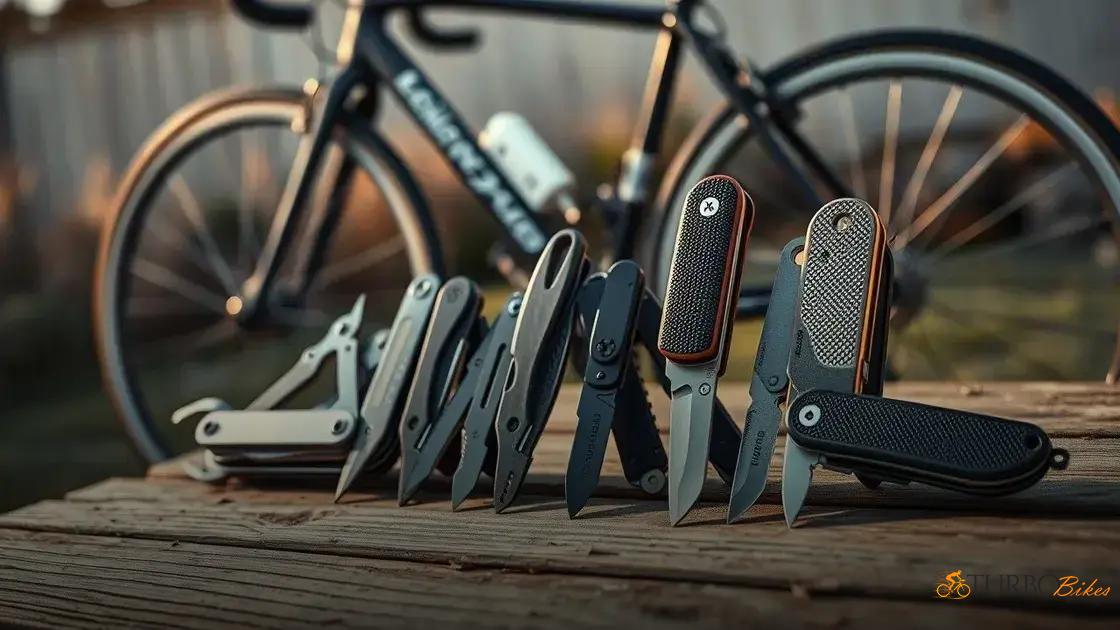  Multitools e canivetes específicos para bicicletas: funções indispensáveis