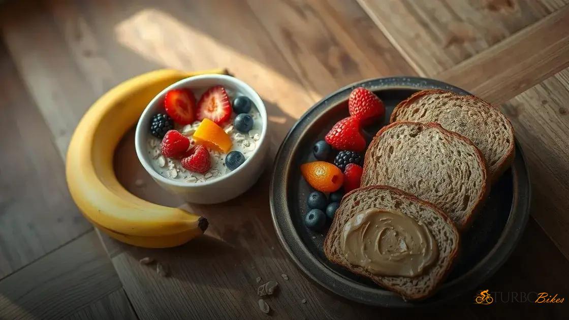  O que comer antes do pedal: refeições ideais para energia e digestão leve