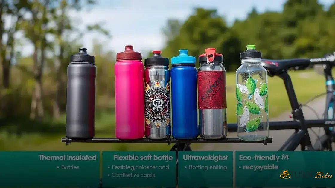  Tipos de garrafas (caramanholas): térmicas, flexíveis, leves e recicláveis