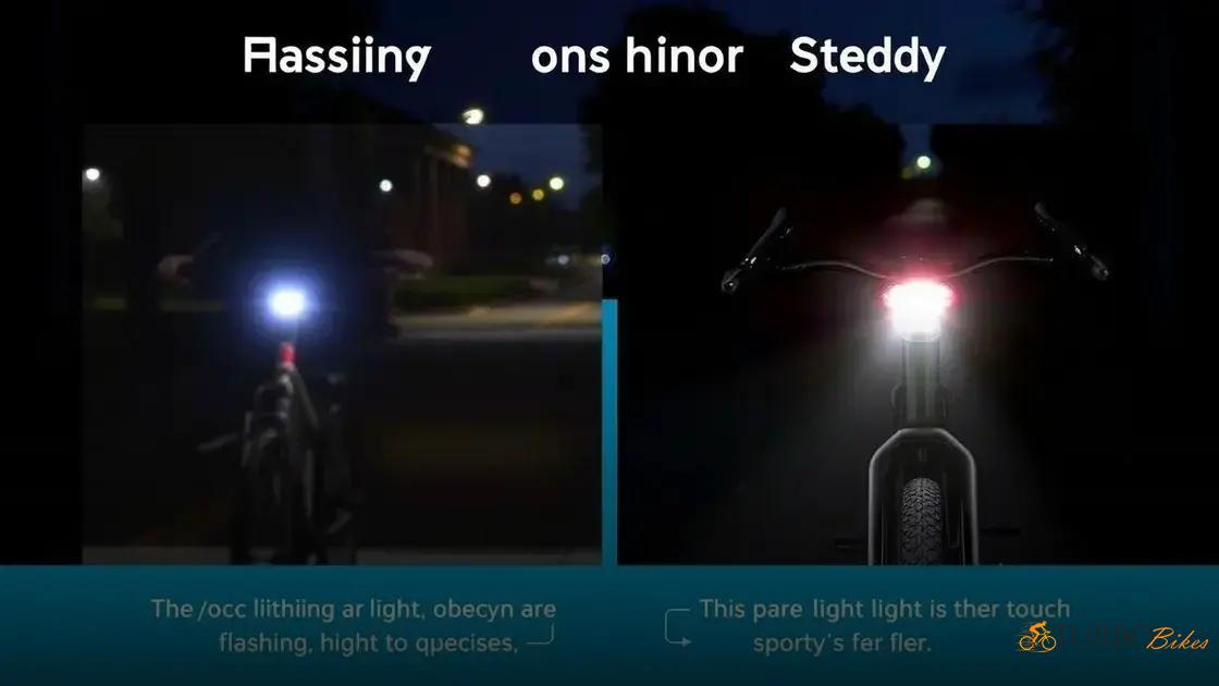  Uso de luzes piscantes e contínuas: quando e por que usar