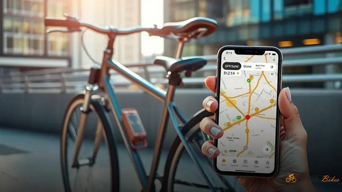  Uso de rastreadores GPS para localizar a bicicleta