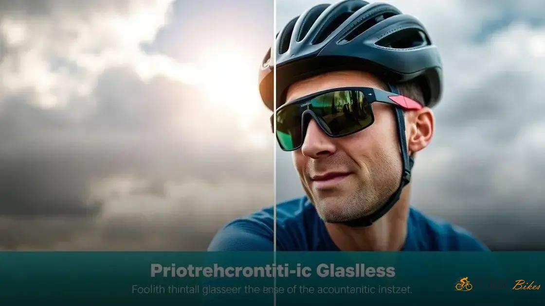  Vantagens e desvantagens dos óculos fotocromáticos no ciclismo