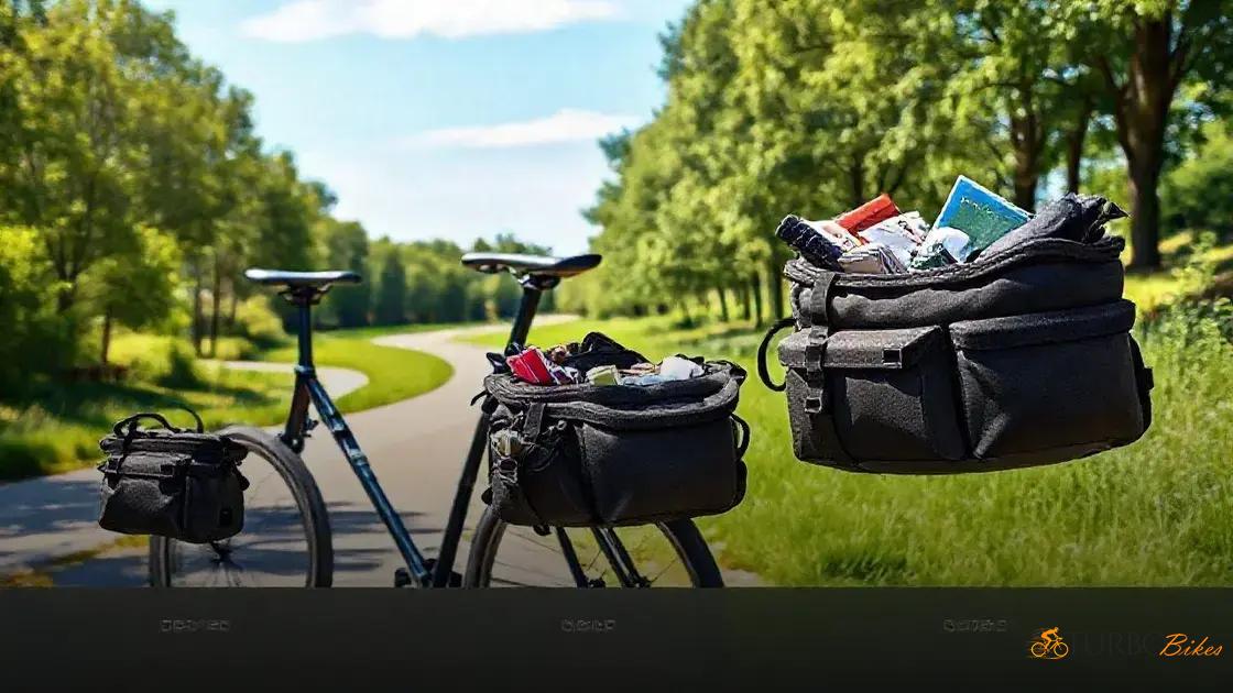  Diferenças entre bolsas de selim pequenas, médias e grandes