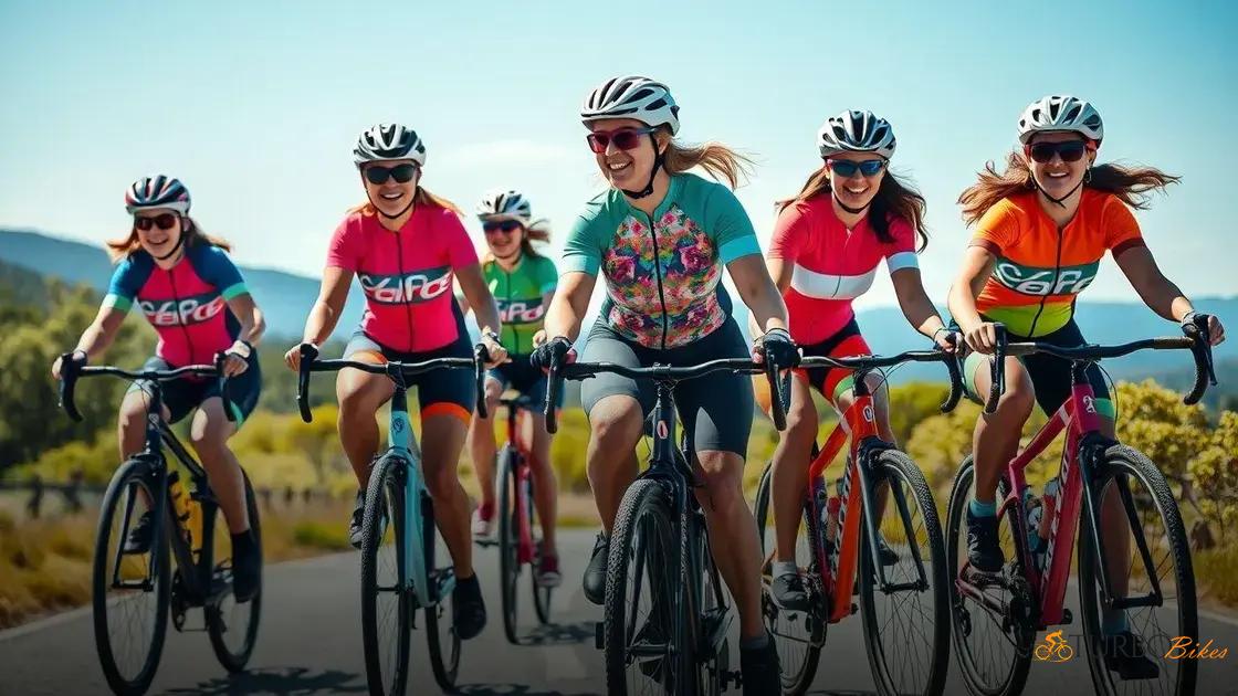  Grupos de pedal femininos em cidades do interior