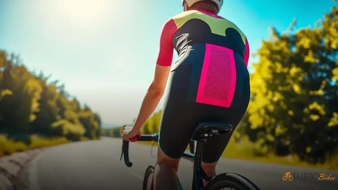  Roupas básicas de ciclismo: bermuda com forro e camiseta respirável