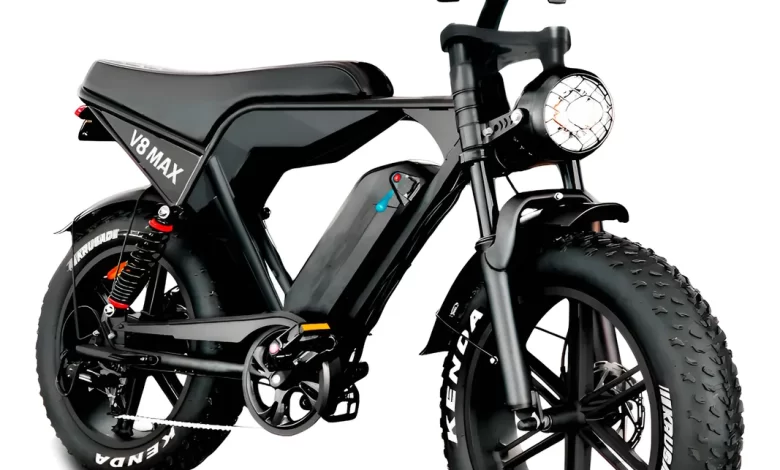 bicicleta elétrica V8 Max 1000W