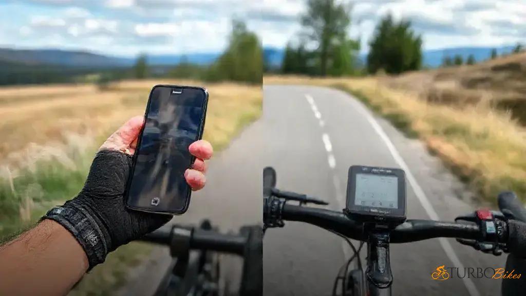  Diferença entre gravar pelo celular e sincronizar com ciclocomputadores
